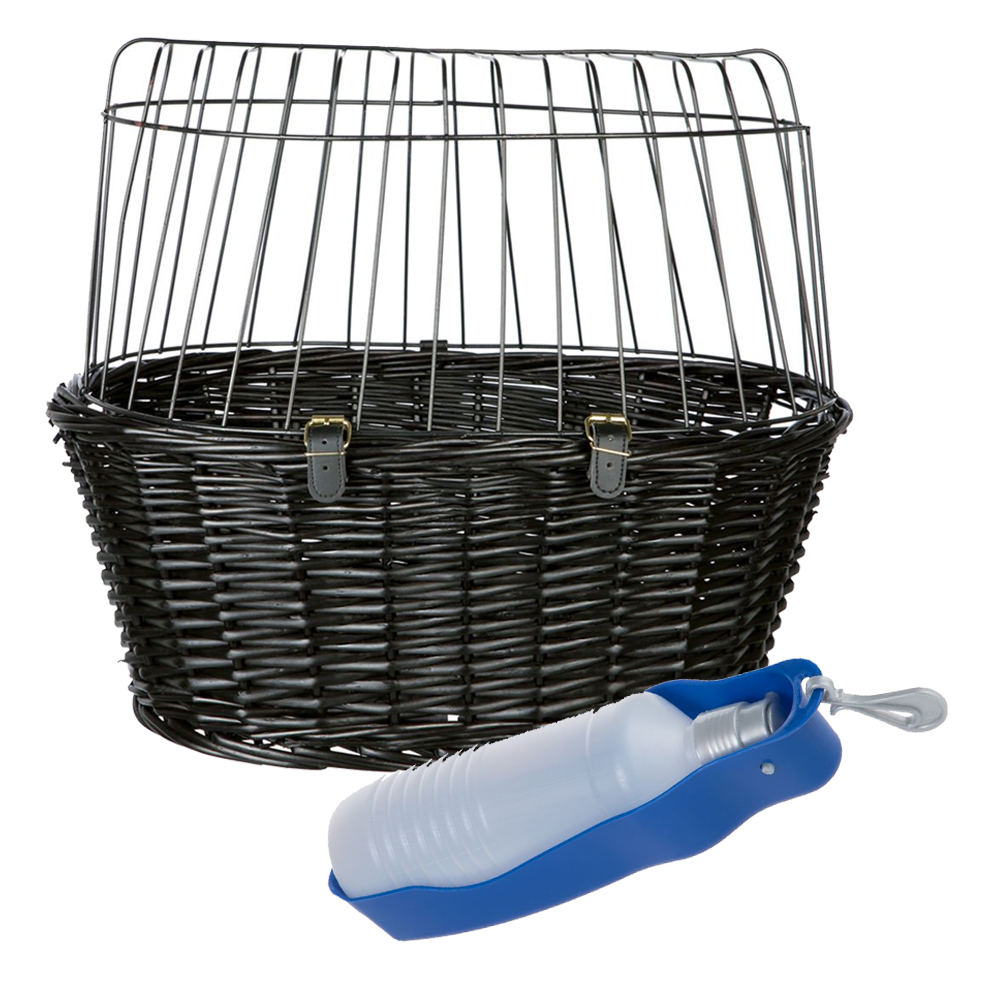 Trixie Hondenfietsmand L50 x B35 x H41 cm + Drinkfles