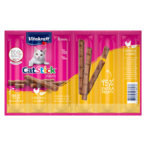 6x6g Cat Stick Gevogelte & Lever Vitakraft Kattensnacks