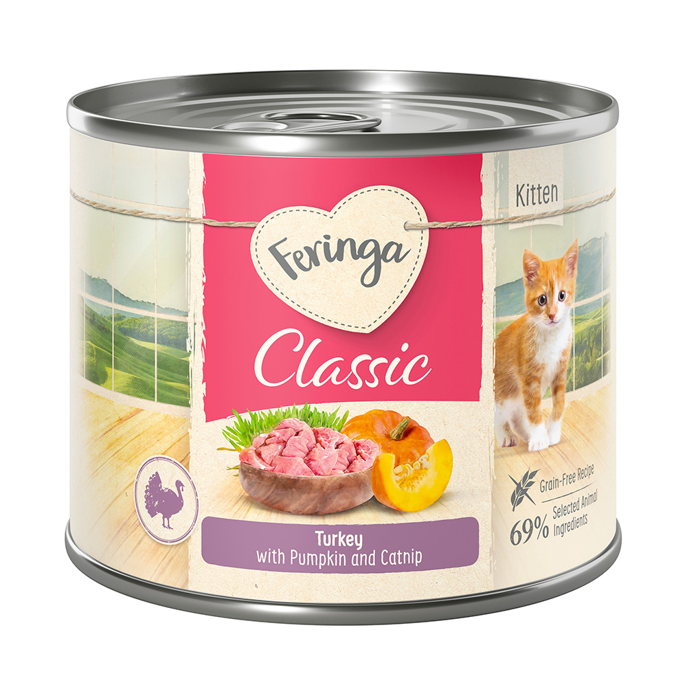 6x200g Kitten Kalkoen Feringa Kattenvoer