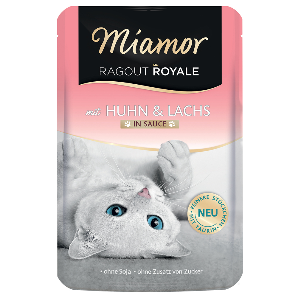Voordeelpakket Miamor Ragout Royale 22 x 100 g Kattenvoer – Kip & Zalm