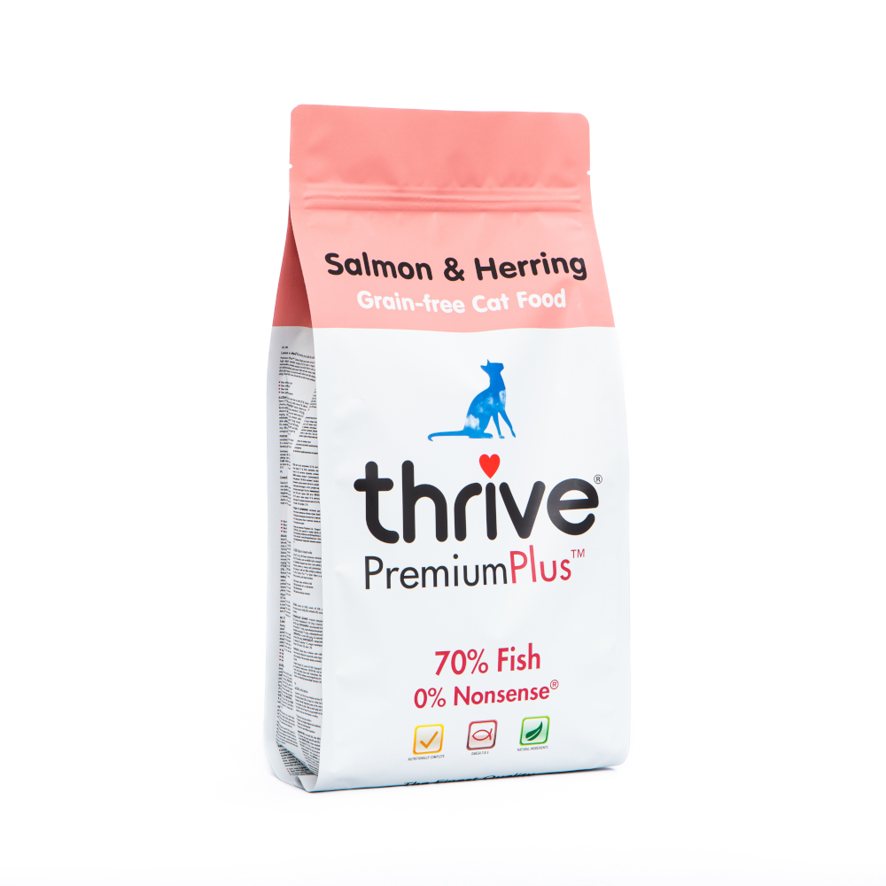 2×1,5kg PremiumPlus Zalm en Haring Thrive Kattenvoer