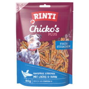 80g Extra Chicko Plus Vissticks RINTI Hondensnacks