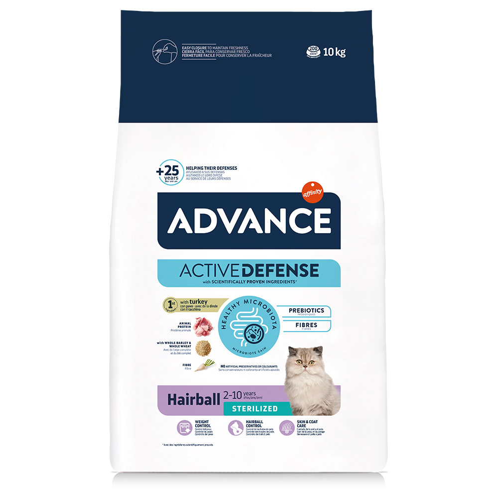 2x10kg Advance Sterilized Hairball Kattenvoer