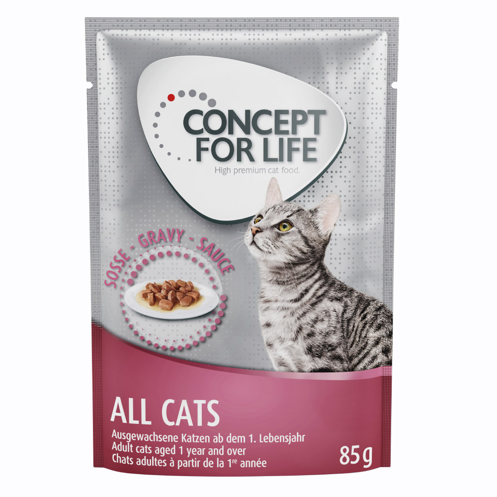 24x85g All Cats in Saus Concept for Life Kattenvoer
