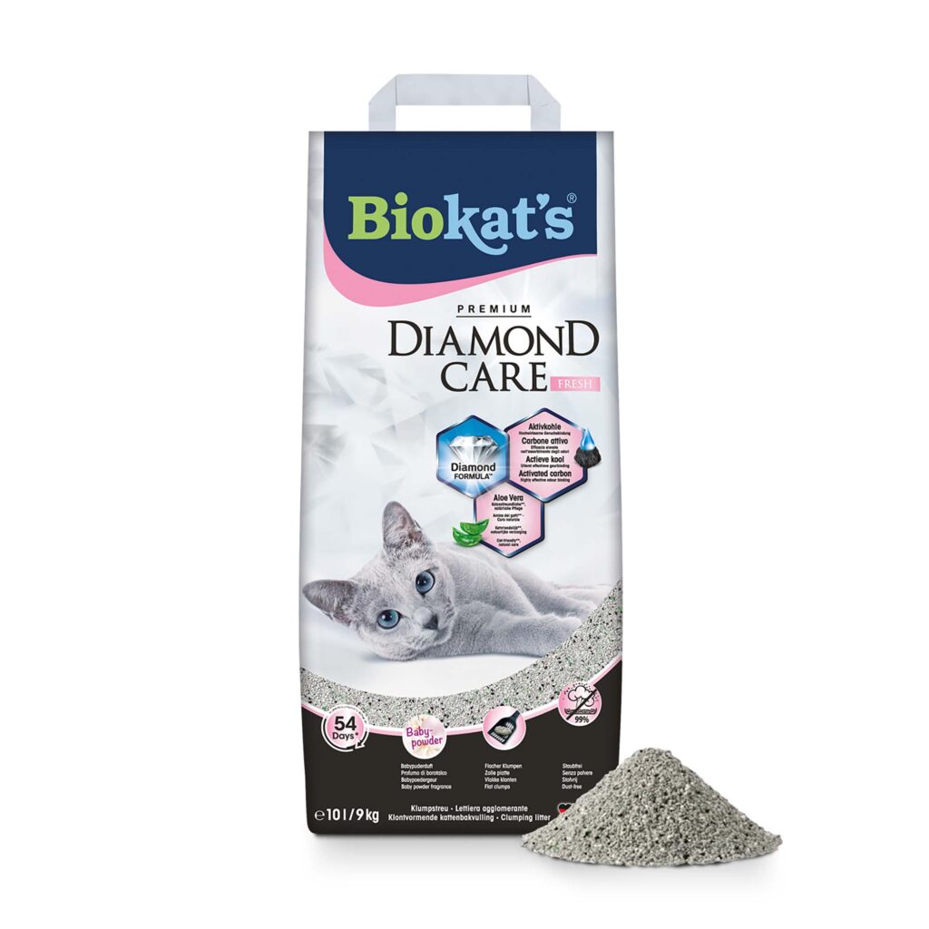 10l Diamond Care Fresh Biokat ´s Kattenbakvulling