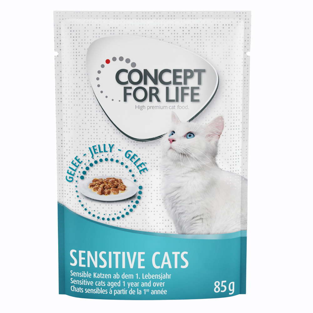 24x85g Sensitive Cats in Gelei Concept for Life Kattenvoer