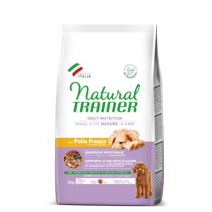 Natural Trainer Mature Small & Toy met Kip – Voordeelpakket: 3 x 2 kg