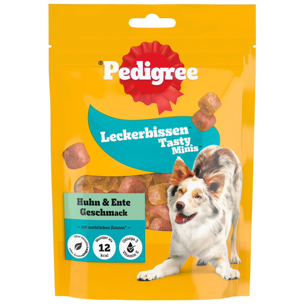 6x130g Tasty Mini’s Chewy Cubes Kip & Eend Pedigree Hondensnacks