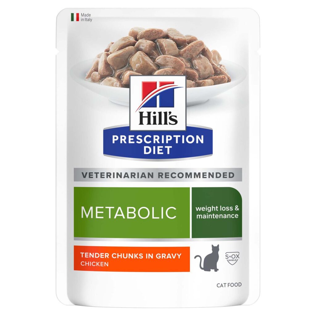 24 x 85 g Hill’s Prescription Diet Feline Metabolic Chicken Kattenvoer