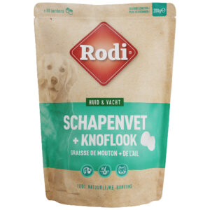 2x200g Schapenvet Bonbons met Knoflook Rodi Hondensnacks