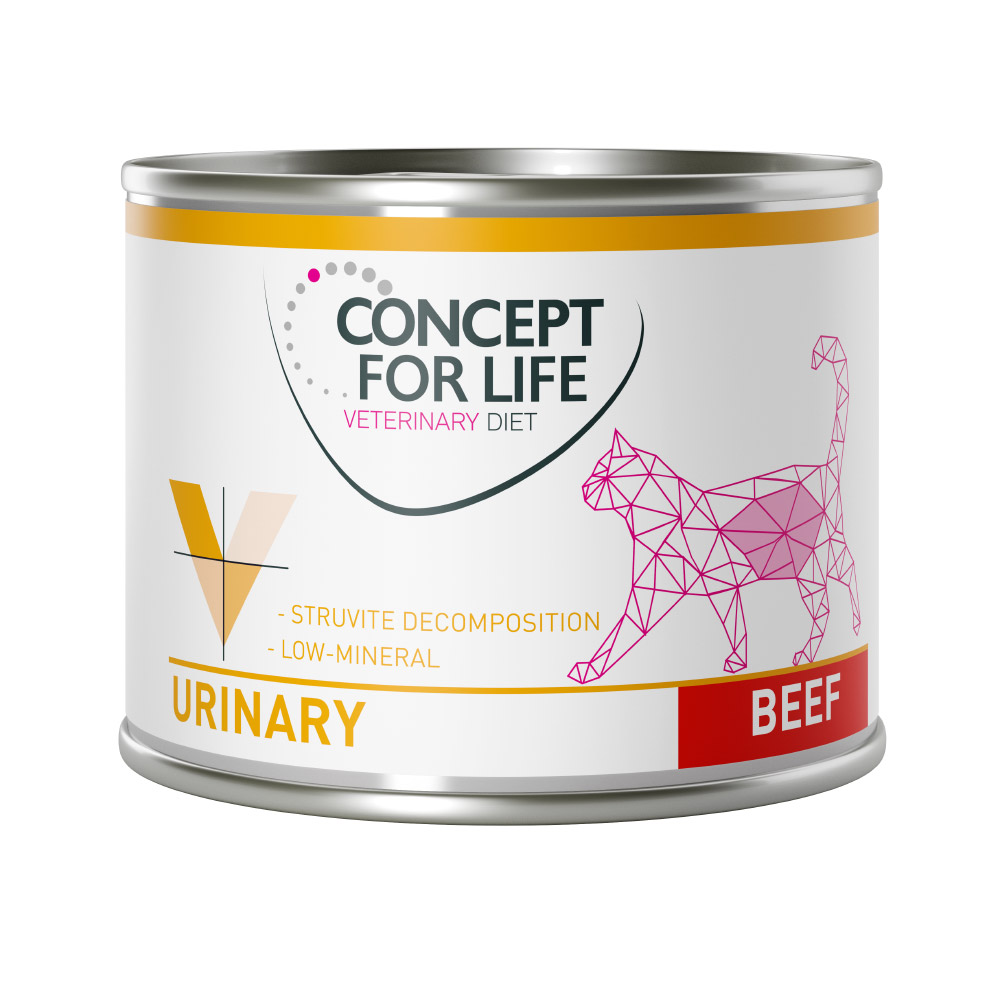 24×200 g Urinary Rund Concept for Life Veterinary Diet Kattenvoer