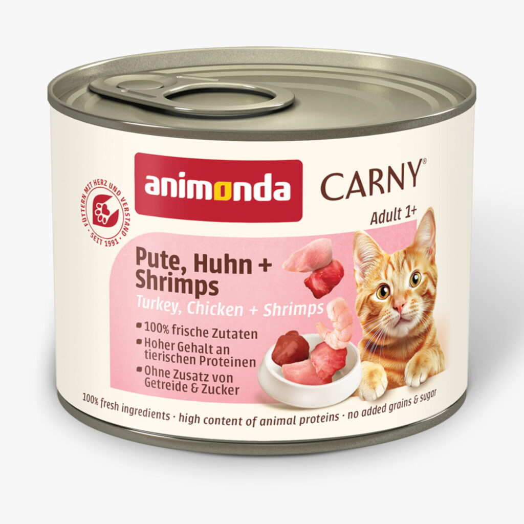 6x200g Adult Kalkoen, Kip & Garnalen Animonda Carny Kattenvoer