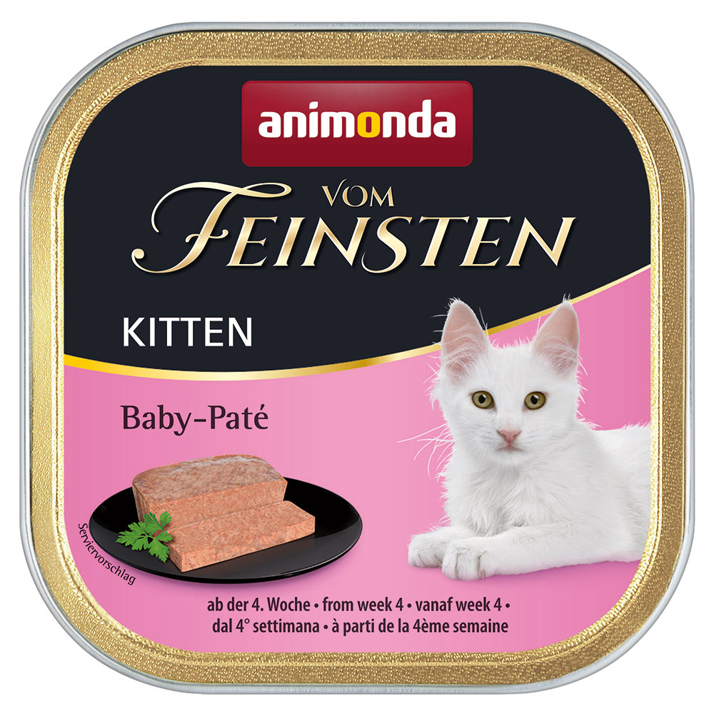 36x100g Baby Paté Baby Paté animonda Vom Feinsten Kattenvoer