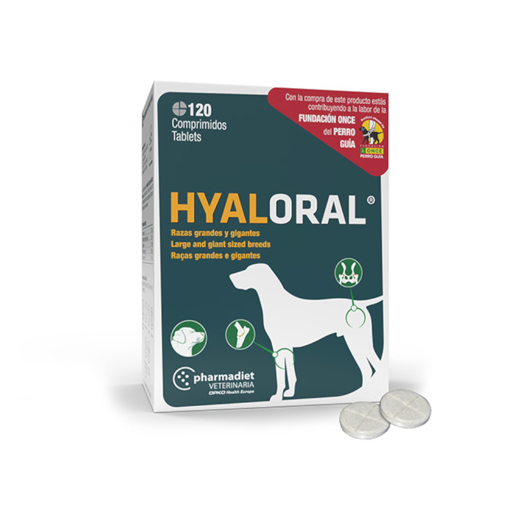 Hyaloral grote & zeer grote rassen – 120 tabletten