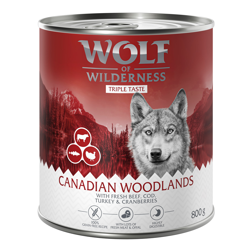 24x800g The Taste of Canada Wolf of Wilderness Hondenvoer