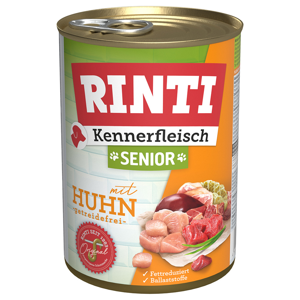 1x400g “Kennerfleisch” Senior: Kip RINTI Hondenvoer