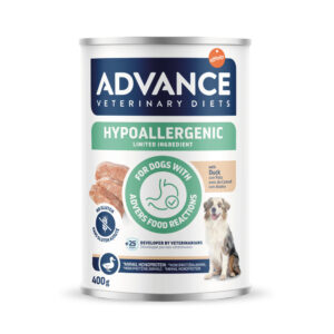 400 g Advance Veterinary Diets Hypoallergenic Eend natvoer voor honden