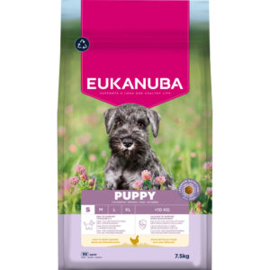 2×7,5kg Eukanuba Premium Nutrition Puppy Klein Ras Kip droogvoer voor honden