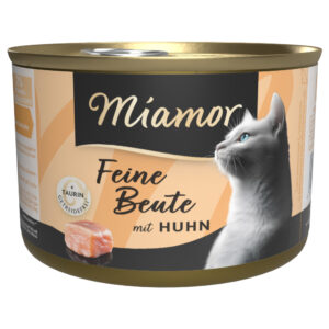 12x185g Miamor Fijne prooi kip natvoer voor katten