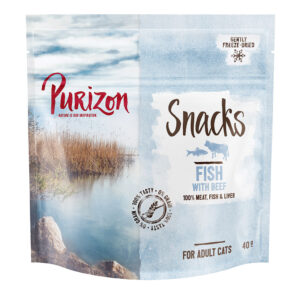 40g Vis & Rund Graanvrij Purizon Kattensnacks
