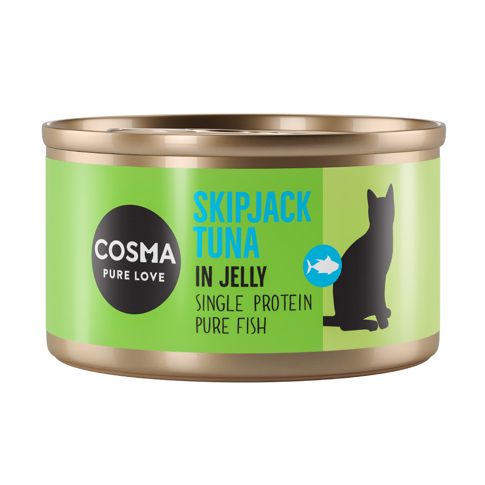 24x85g Skipjack Tonijn in Gelei Cosma Original Kattenvoer