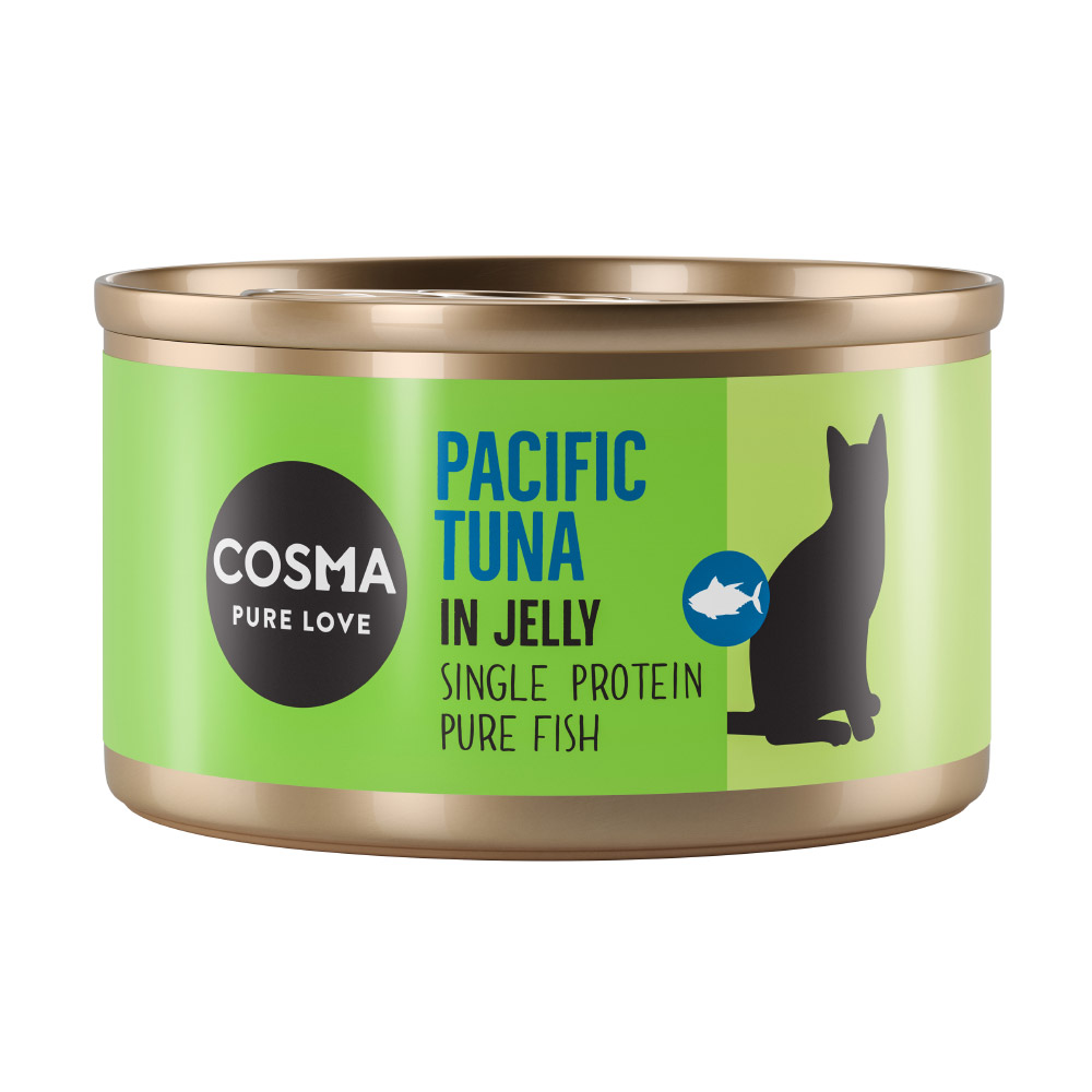 24x85g Pacifische Tonijn in Gelei Cosma Original Kattenvoer
