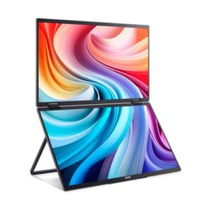 Acer PD3, PD163QT, Dual Screen, Touchscreen, 15.6-inch, IPS, 2 x Full HD, Portable Monitor, Black
