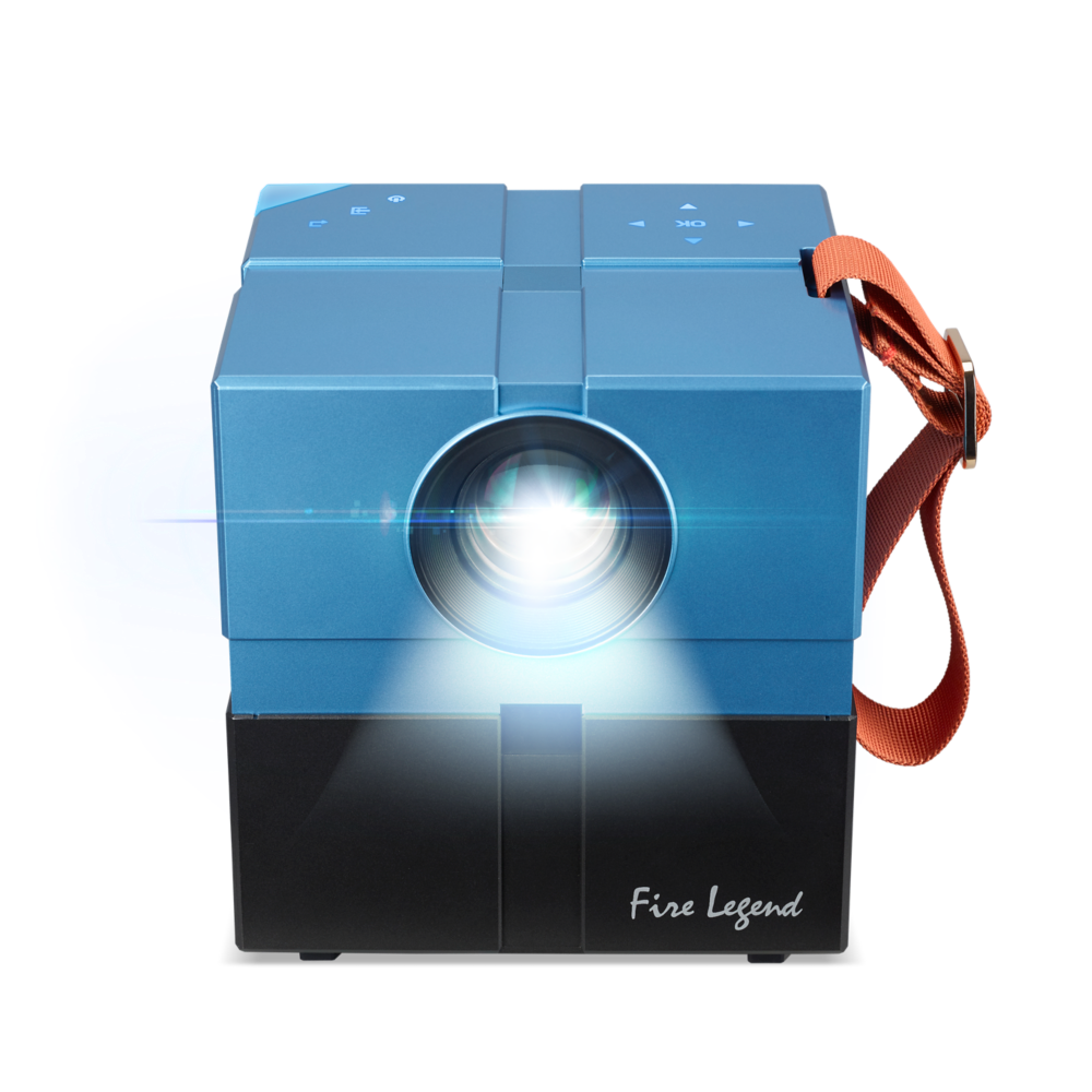 AOPEN Portable LED, QH12a, Beamer, HD Resolution, 135 lm Brightness, Blauw