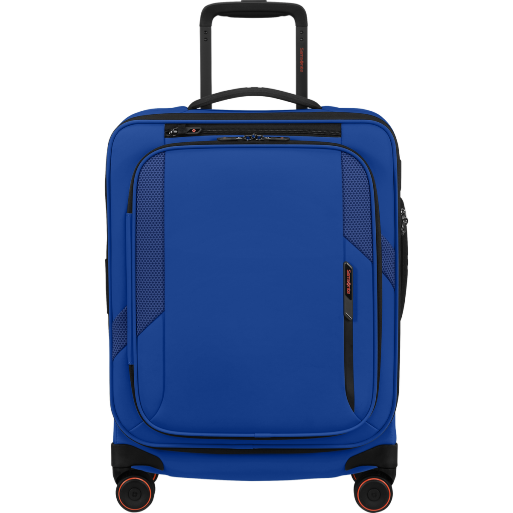 Samsonite Glazed Spinner uitbreidbaar (4 wielen) 55cm Electric Blue