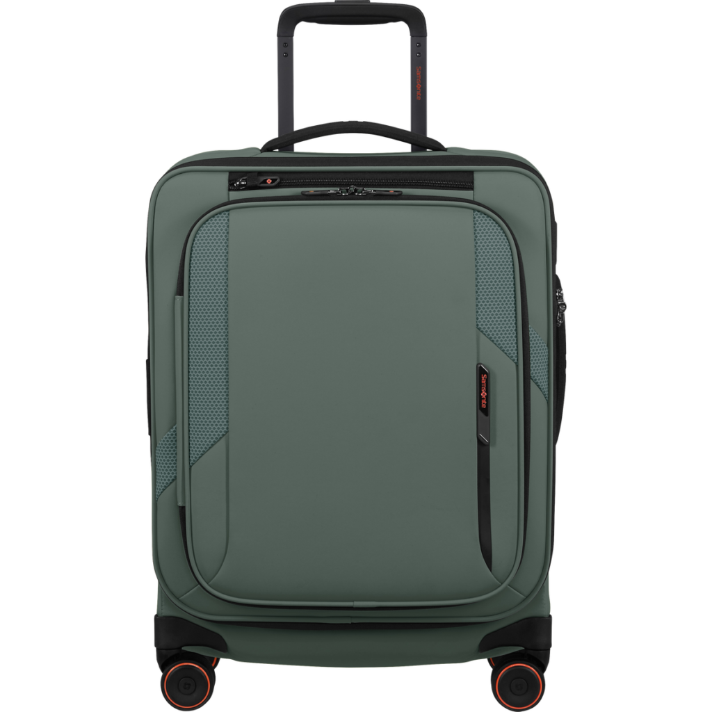 Samsonite Glazed Spinner uitbreidbaar (4 wielen) 55cm Sage green