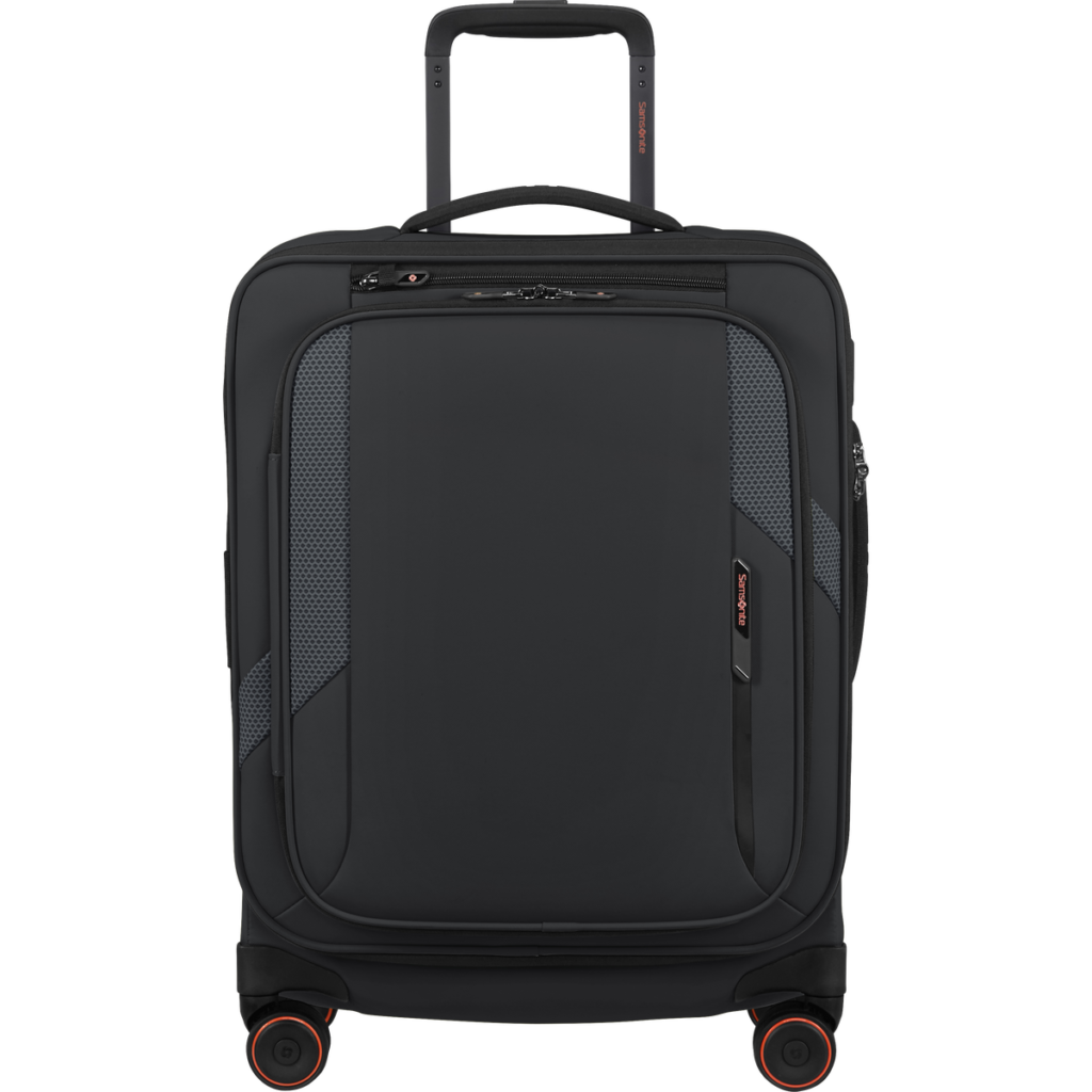 Samsonite Glazed Spinner uitbreidbaar (4 wielen) 55cm Zwart