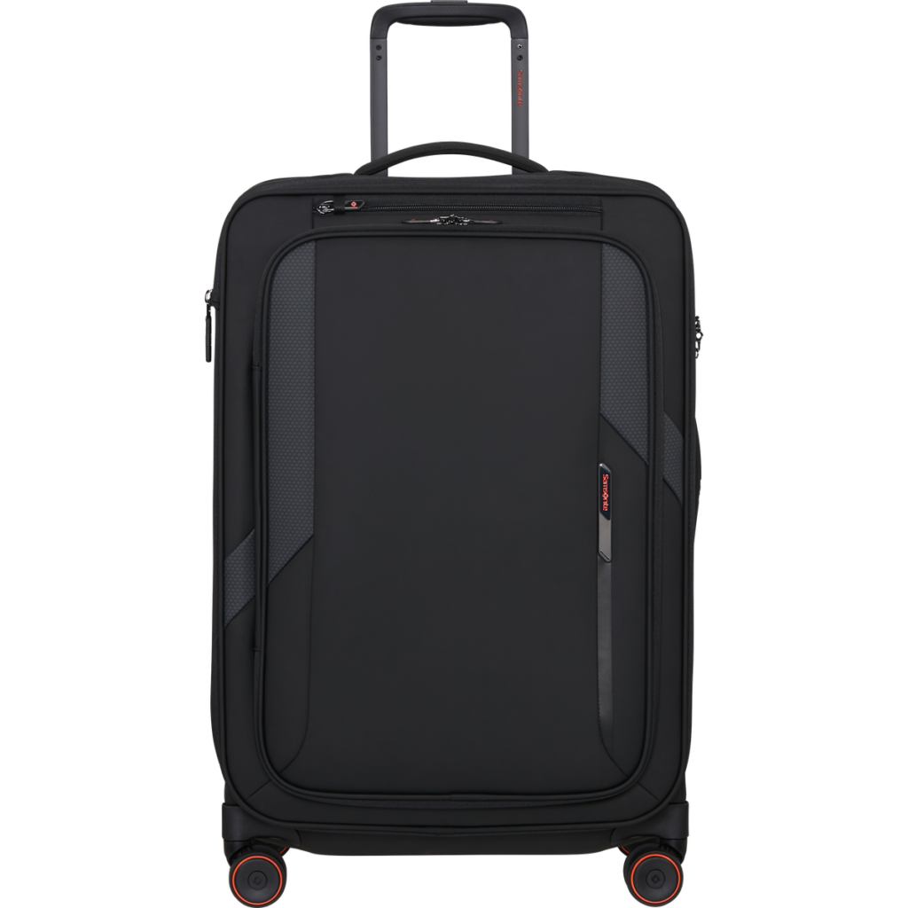 Samsonite Glazed Spinner uitbreidbaar (4 wielen) 67cm Zwart