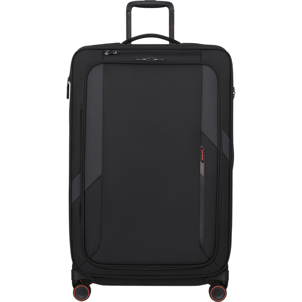 Samsonite Glazed Spinner uitbreidbaar (4 wielen) 78cm Zwart