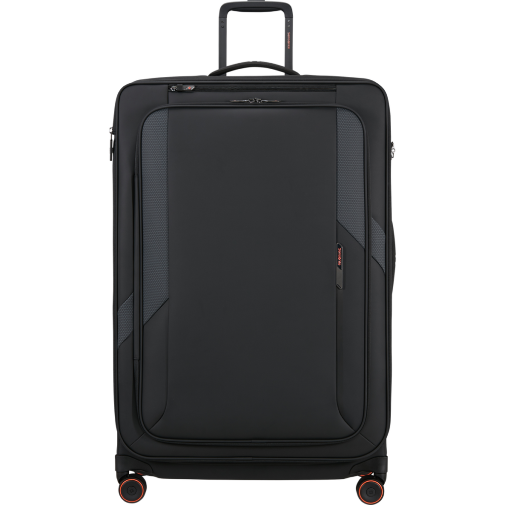 Samsonite Glazed Spinner uitbreidbaar (4 wielen) 84cm Zwart