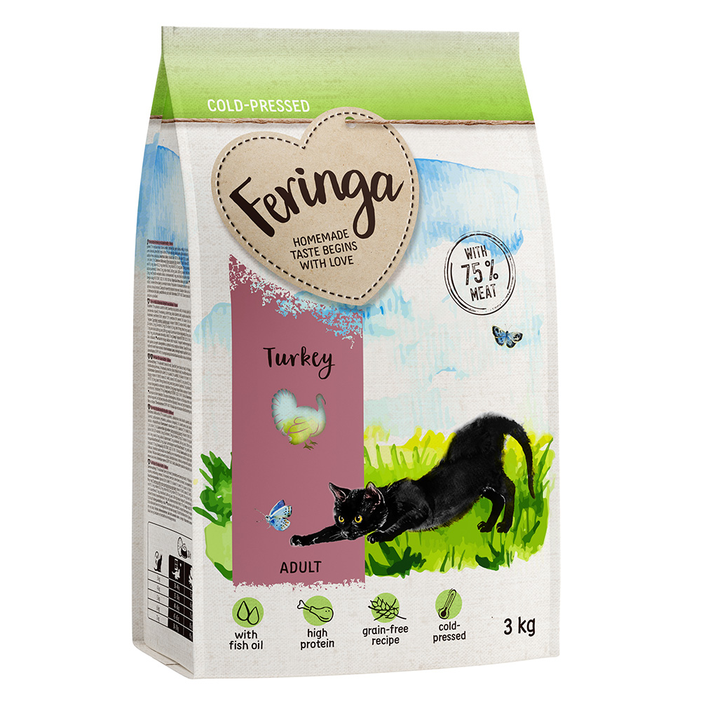 3x3kg Adult Koudgeperst Kalkoen Feringa Kattenvoer