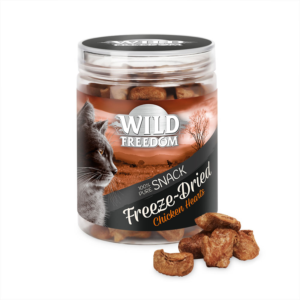 Probeer nu! Wild Freedom Droogvoer, Blikjes & Snacks – Freeze-Dried Snack Kippenharten 45 g
