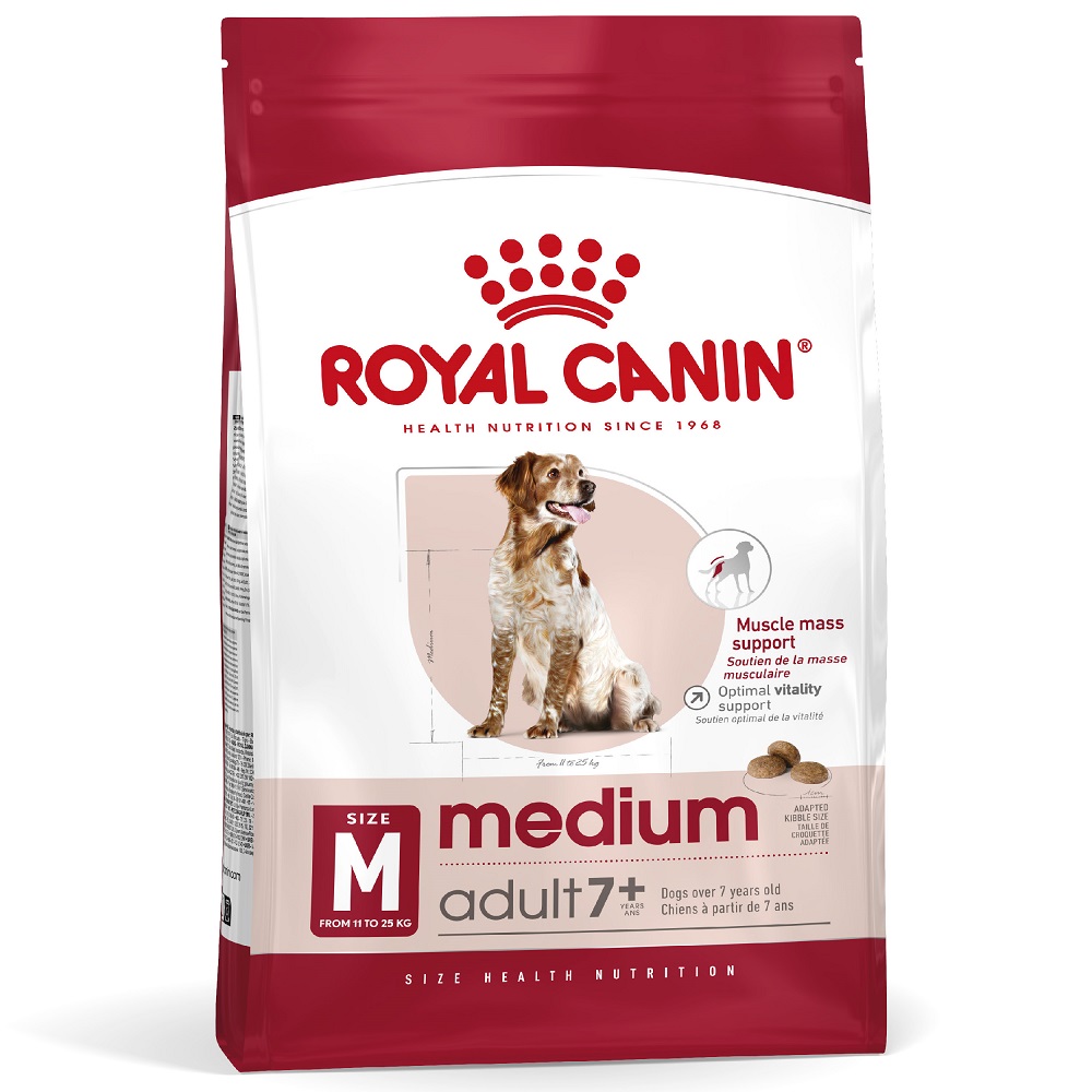 4kg Medium Adult 7+ Royal Canin Hondenvoer