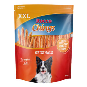 4x900g Kipfilet in Reepjes Rocco Chings XXL Hondensnacks