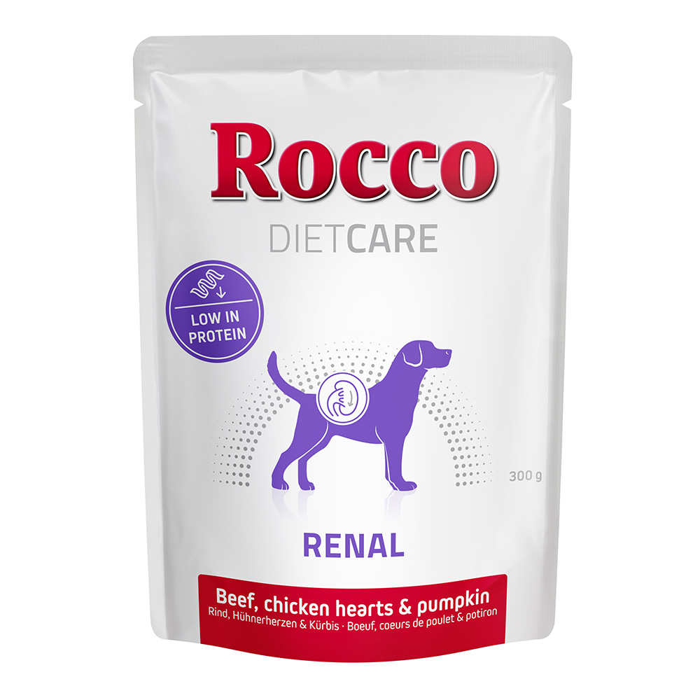 Rocco Diet Care Renal Rund & Kip met Pompoen 300g – Zakje Hondenvoer 6 x 300 g