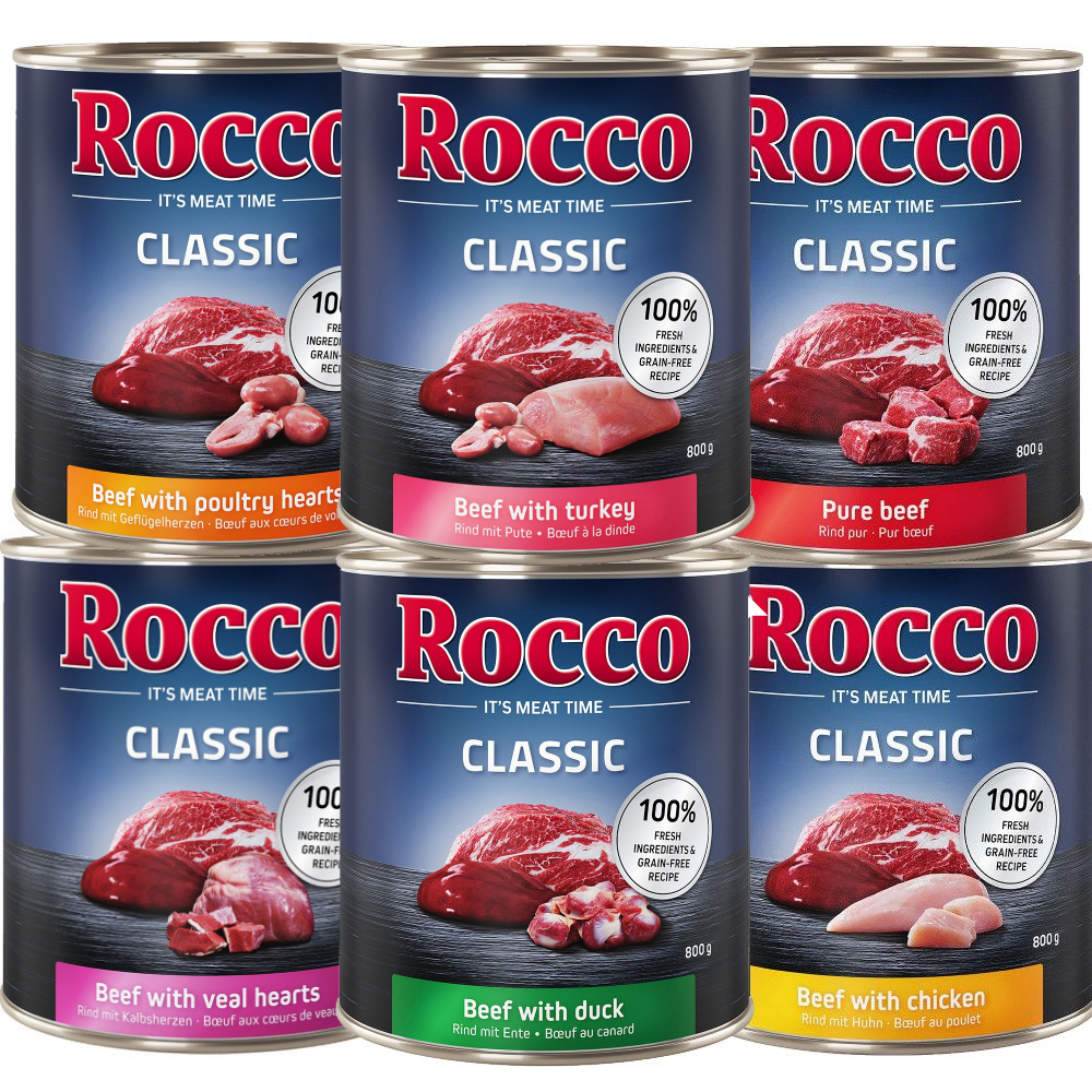 Gemengd probeerpakket Rocco 6 x 800g – Classic Mix 2: 6 soorten
