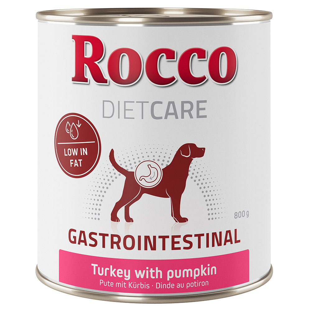 6x800g Gastro Intestinal Kip met Pompoen Rocco Diet Care Hondenvoer
