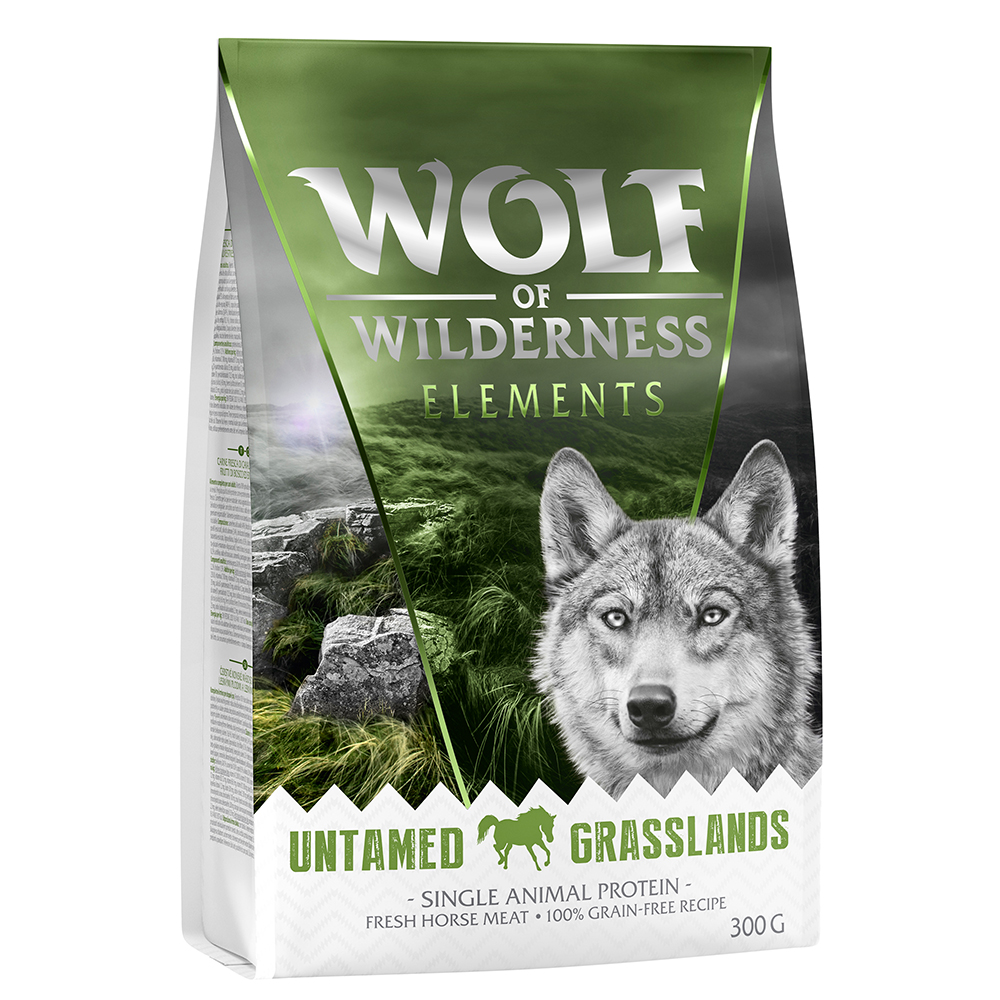Wolf of Wilderness Sensitive “Untamed Grasslands” Paard – Graanvrij – 300 g