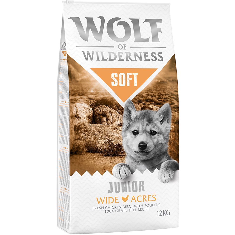 2x12kg Junior ‘Soft Wide Acres’ Kip Wolf of Wilderness Hondenvoer